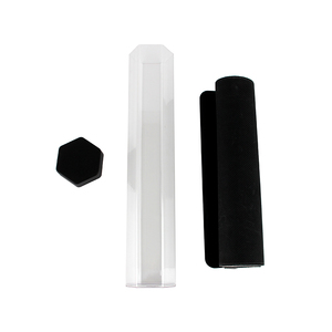 Custom <b>Hexagonal</b> Transparent Aluminum Alloy Playmat Storage Tube Custom Color Logo - Product Image 3