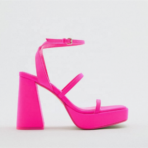 Sandales d'été à talon épais et plateforme, respirantes, à bout ouvert, pour filles - Product Image 2