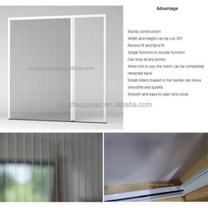 Bricolage personnalisé construction robuste simple/<span class=keywords><strong>double</strong></span> <span class=keywords><strong>porte</strong></span> plisse moustiquaire pliante moustiquaire <span class=keywords><strong>porte</strong></span> - Product Image 6