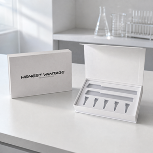 Luxury Embossed Cardboard Box Packaging for Peptide Pens Magnetic Closure Gift Box <b>Window</b> for Disposable Pen - Product Image 2