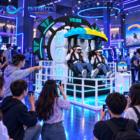 Machine d'amusement VR commerciale d'intérieur, simulateur de réalité virtuelle 9D, simulateur de parapente à deux places