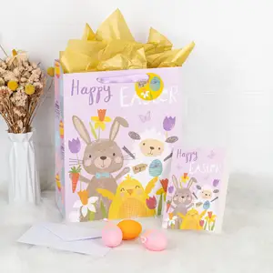 Manufacturers direct sales egg cute cartoon rabbit gift bag candy baby full moon one year old gift portable gift bag