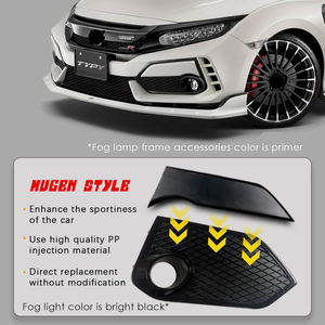 Kit de Carrocería para Automóvil, Cubierta de Luz Antiniebla Delantera, Estilo Mugen, Plástico, Fácil Instalación para Civic 10.ª Generación FK7 Type R - Product Image 3