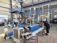 Prix de la machine à souffler les films plastiques rotative à double enrouleur Liutech haute vitesse HDPE LDPE LLDPE polyéthylène