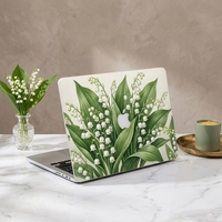 Coque d'ordinateur portable personnalisée imprimée en couleur, motif abstrait élégant, coque rigide anti-rayures, protection imperméable pour MacBook Air Pro