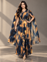 Robe longue plissée Miyake élégante et décontractée pour femme, grande taille, qualité supérieure, vente directe usine Sheen