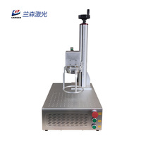 Machine de marquage laser à fibre Raycus portable de 20 W pour métaux, bijoux, ABS, PC, AI/DXF/EZCAD/LightBurn