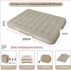 Matelas pneumatique gonflable automatique épaissi, imperméable, pliable, portable, durable, pour le camping, la tente et la maison - Product Image 1
