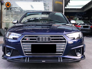 Spoiler Labbro Paraurti Anteriore Stile KB in Fibra di Carbonio di Alta Qualità per <span class=keywords><strong>Audi</strong></span> <span class=keywords><strong>A4</strong></span> S-Line S4 B9 2017-2019, Ricambi Auto - Product Image 3