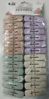 24 pinces à linge en plastique bon marché par sac, pinces en plastique de haute qualité pour l'artisanat, pinces à linge en plastique pour la maison, vente en gros