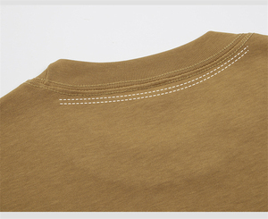 T-shirt personnalisé en gros T-shirts lourds surdimensionnés de haute qualité pour hommes 100% coton chemise à col rond - Product Image 5