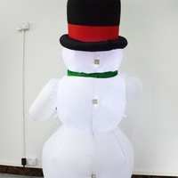 Bonhomme de neige de Noël gonflable multicolore multicolore de 7FT pour la décoration extérieure gonflable de Noël