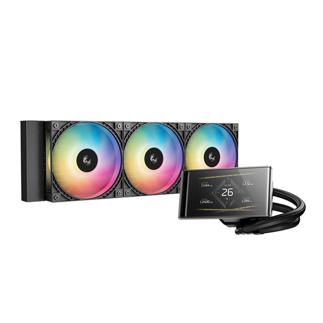 2026 New DeepCool LT360 VISION ARGB 360mm AIO Liquid CPU Cooler With 4.5" IPS Screen Display for LGA 1851 1700 1200 115X AM5 AM4