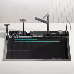 Mới Đến Hiện Đại Thông Minh Bồn Rửa Nhà Bếp Thép Không Gỉ Bồn Rửa Duy Nhất Pull-out Xoay Vòi Nước Cup Máy Giặt Điện Thoại Di Động Chủ - Product Image 5