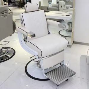 Chaise de barbier noire, mobilier de salon pas cher, équipement de salon, équipement de coiffure pour salon de barbier - Product Image 5