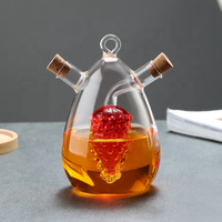 Botol Penyimpanan Kecap Cuka Minyak Dapur Modern Multifungsi Ramah Lingkungan dari Kaca Borosilikat Tahan Panas