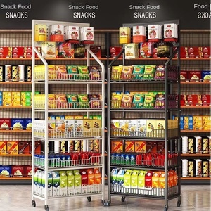 Giá bán buôn điện thoại di động siêu thị <span class=keywords><strong>Rack</strong></span> hiển thị Multilayer điều chỉnh kệ cho Snack nước giải khát thực phẩm thương mại - Product Image 4