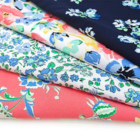 Robe en tissu de rayonne de viscose Tissu de fleur de Challis de rayonne filée florale Tissu en viscose de rayonne imprimée 100%