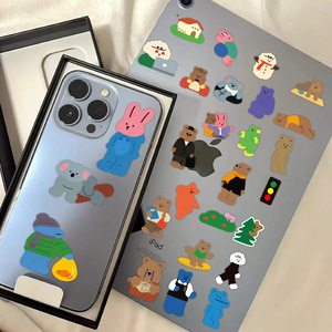 NOUVEAU Lot de 100 autocollants mignons Dailylike Bear Graffiti pour bouteilles d'eau, voitures, guitares, pour adultes, enfants et adolescents - Product Image 3