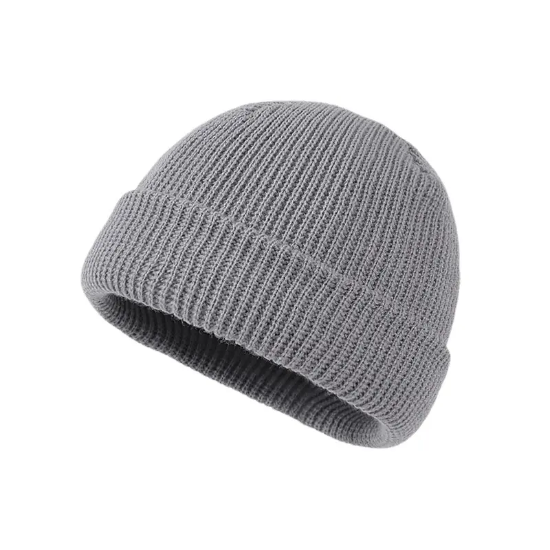Toptan yüksek kaliteli örgü Sin Sombrero moda bere şapka özel Logo ile kış şapka bulanık bere