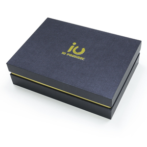 Custom Elegant Luxury Reusable Cardboard Gift Box Lift-Off Lid Shoulder Neck Rigid Paper Insert Gold Foil Printing Recyclable - Product Image 1