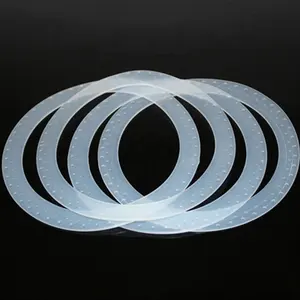 Mesin cuci segel karet tahan lama bening putih lembut kualitas tinggi produk silikon tahan air Gasket cincin O datar