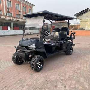 इलेक्ट्रिक गोल्फ कार पर मनोरंजन पार्क उपकरण, विकलांग लोगों के लिए व्हील चेयर रैंप के साथ बस विंटेज कार ट्रेन - Product Image 4