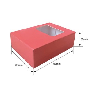 Mini boîtes rectangulaires en papier kraft avec fenêtres transparentes, boîtes à <span class=keywords><strong>savon</strong></span> pour emballages faits <span class=keywords><strong>maison</strong></span>, boîtes à friandises pour emballages cadeaux - Product Image 3