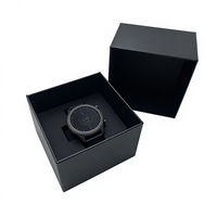 Boîte cadeau rigide de luxe écologique pour montre connectée, en carton avec pelliculage mat, gaufrage et doublure en mousse