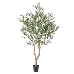 Grand olivier artificiel <span class=keywords><strong>en</strong></span> <span class=keywords><strong>pot</strong></span> détachable pour intérieur, style nordique, vert bionique, écologique, plante <span class=keywords><strong>en</strong></span> plastique pour Pâques - Product Image 6