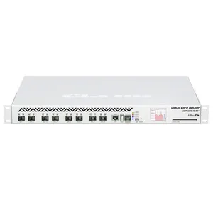 全新原装MikroTik CCR1072-1G-8S + 云核心路由器1U机架安装、1x千兆以太网、8xSFP + 笼子