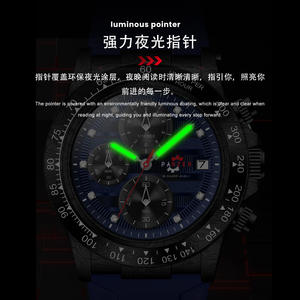 <span class=keywords><strong>PANZER</strong></span> 8145 hommes rétro Sport <span class=keywords><strong>montre</strong></span>-bracelet à Quartz de luxe étanche homme <span class=keywords><strong>montre</strong></span> de mode avec boîtier en alliage de bracelet en Silicone lumineux - Product Image 4