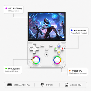 Console <span class=keywords><strong>de</strong></span> jeu vidéo portable R36 Ultra X 4,5 pouces, 128 Go, 35 000 <span class=keywords><strong>jeux</strong></span> préchargés, système d'exploitation Linux, batterie 3000 mAh, écran IPS, design portable - Product Image 3