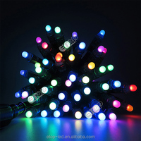 E-top 12MM DMX Light 12V 100CT WS2811 RGB Led Pixel Lights Impermeable WS2801 Cuerdas