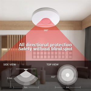 <span class=keywords><strong>Detector</strong></span> de movimiento PIR de techo de alambre, <span class=keywords><strong>Sensor</strong></span> infrarrojo de alta sensibilidad de 360 grados para interior, espacio abierto, sistema de seguridad de alarma para el hogar - Product Image 3
