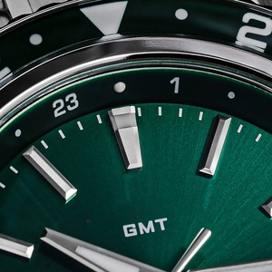 Özel Tasarım Logolu Sınırlı Sayıda Lüks Otomatik Safir Analog 20 Bar Paslanmaz Çelik Miyota 9075 GMT Dalgıç Saati - Product Image 3