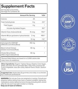 Gomitas vitamínicas de apoyo a la menopausia de etiqueta privada para adultos, suplementos de hierbas para aliviar el estrés del insomnio, no para embarazadas - Product Image 5