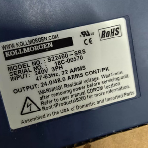 Controlador de Motor Serie AKD Kollmorgen Servo Drive S22460-SRS 0.75KW 220V - Product Image 2