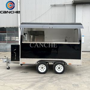 Remorque de vente ambulante en acier inoxydable pour la publicité mobile, la restauration rapide et les snacks, véhicule de traiteur à vendre avec certificat CE COC - Product Image 3