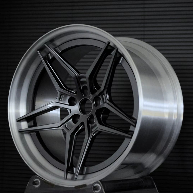 2 Piece 15-20 Inch Polish Forged Aluminium Alloy Multi Spoke Racing Car Performance Wheels New