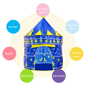 YWSP-CE001 dễ dàng thiết lập công chúa chơi nhà màu hồng lâu đài lều cho trẻ em trẻ em - Product Image 2