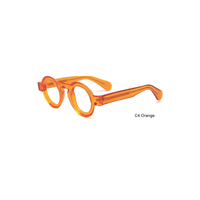 Montures de lunettes optiques rondes en acétate TR avec pont épais pour verres correcteurs unisexes OEM ODM Logo personnalisé