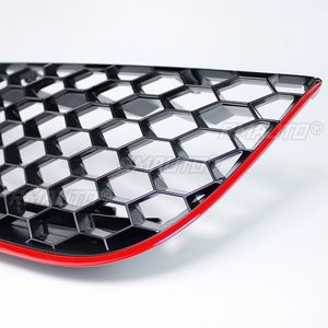 Rejilla de malla tipo panal para parachoques delantero de coche Volkswagen VW Polo 2006 2007 2008 2009, estilo GTI, panel de rejilla central - Product Image 5