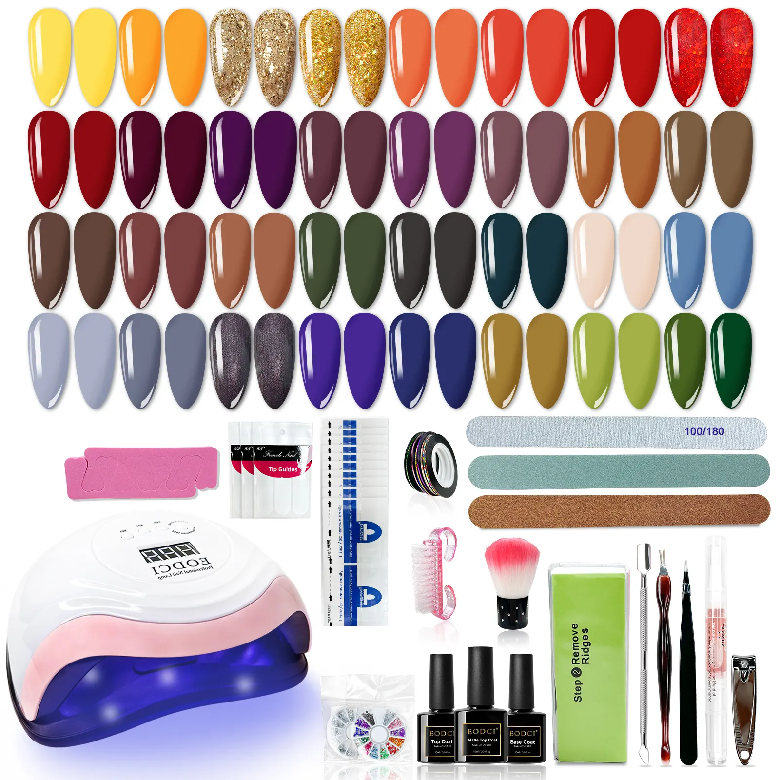 Kit de vernis Gel professionnel 33 couleurs vernis Gel et outils à ongles ensemble de manucure de haute qualité pour la vente en gros