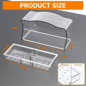 Jaula para pájaros para mascotas transfronteriza, comedero para pájaros montado en ventana para exteriores, transparente con ventosas fuertes, casa para pájaros de plástico sin perforación - Product Image 6