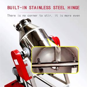 เครื่องผสมผงแห้งแบบหมุนสเตนเลสเกรดอาหารสำหรับโรงงานอุตสาหกรรม ขนาด 50กก. 100กก. 200กก. - Product Image 6