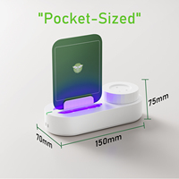 Piège à moustiques UV non toxique avec attraction par lumière LED et plaque collante haute efficacité pour usage domestique