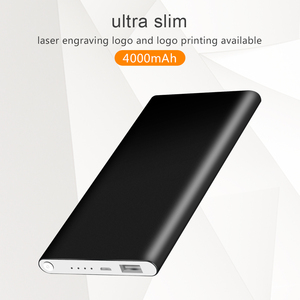 พาวเวอร์แบงค์ขนาดเล็กพิเศษบางเฉียบ 4000 มิลลิแอมป์ ชาร์จมือถือแบบพกพาผ่านพอร์ต USB  วัสดุอะลูมิเนียม - Product Image 2