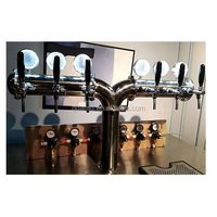 Tour à bière en acier inoxydable en forme de Y pour distributeur de fût de bière