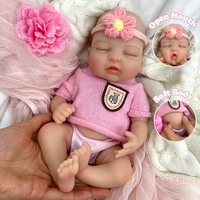 Hochwertige 12-Zoll Platin-Silikon Reborn-Babypuppe Großhandelsangebot mit Offenem Mund und Echtem Touch für Online-Shops und Großhändler